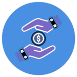 Two hands with money